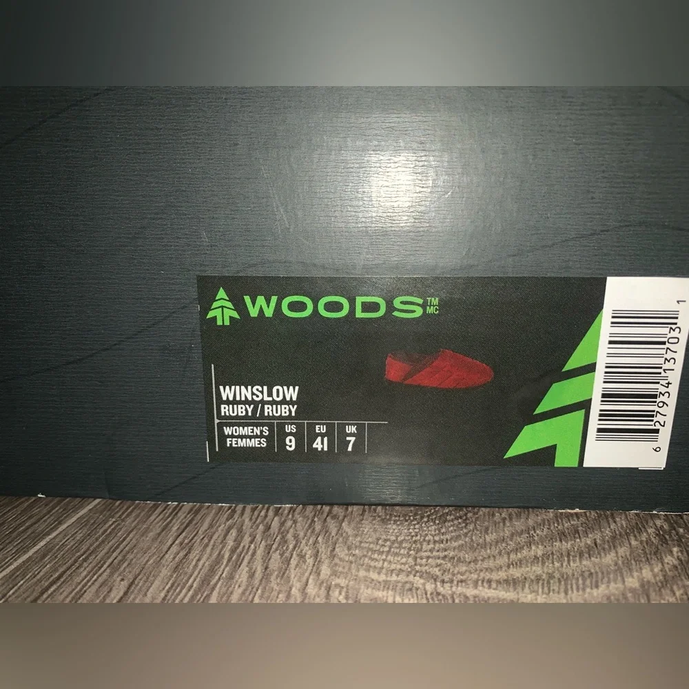 Woods Women's Red Slippers (Size: 9) - Picture 8 of 9